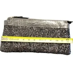 Johanna Rubiano‎ Sequin Black Clutch Bag