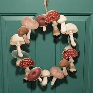 John Derian mushroom wreath