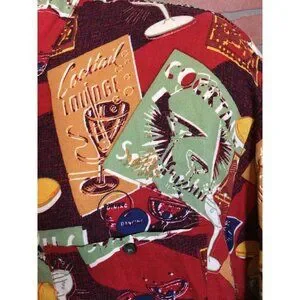 John Henry Viva Tropical Floral Button-Up Hawaiian Camp Shirt Multicolor SZ XL