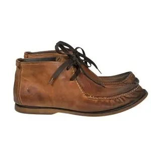 John Varvatos Chukka Boots Mens 11.5 M Brown Leather