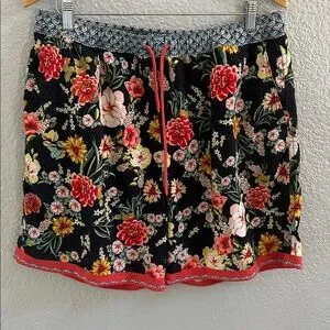 Johnny Was Men Unisex MIA FLORAL BORDER SWIM TRUNK SIZE XL