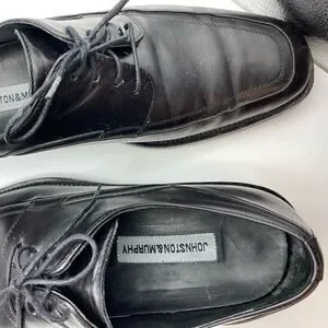 Johnston and Murphy Black lace Oxford