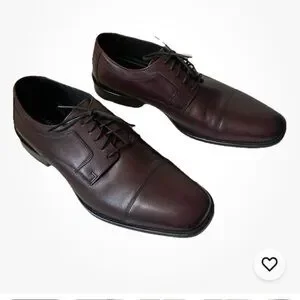 Johnston & Murphy Black Leather with Red Trim