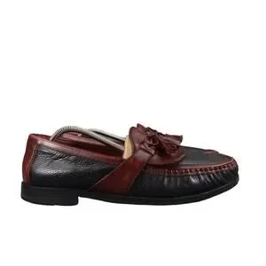 Johnston & Murphy Shoes Mens 10 Loafers Tassel Fringe Moccasin Leather Classic