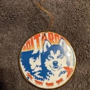 Jon Van Zyle Alaskan Christmas Ornament Husky Dog Art Cabin Holiday Decor‎
