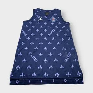 Jordan Nike Paris Saint Germain Statement Navy Vest Junior/ Boys Size Large New