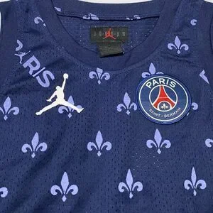 Jordan Nike Paris Saint Germain Statement Navy Vest Junior/ Boys Size Large New