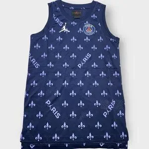 Jordan Nike Paris Saint Germain Statement Navy Vest Junior/ Boys size Large New