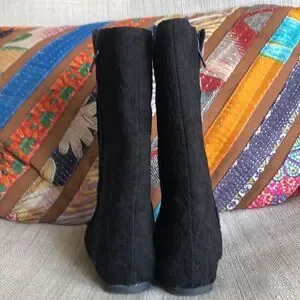 Joyfolie “Leighton in Black” Lace Baby Boots