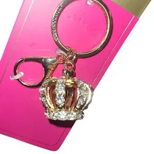 Juicy Couture Gold Crown Key Chain