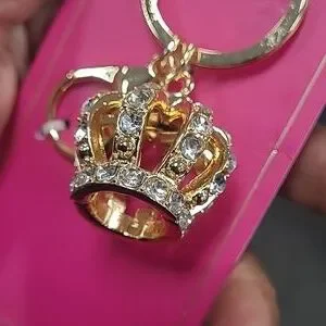 Juicy Couture Gold Crown Key Chain