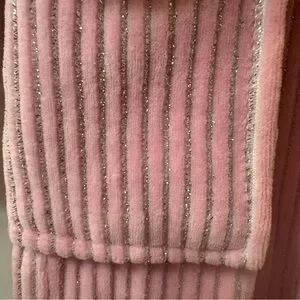Juicy Couture Pink And Silver NWT Embroidered Corduroy