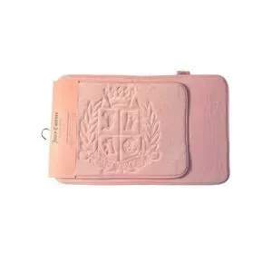 Juicy Couture Set Of 2 Pink Memory Foam Bath Rugs Anti-Slip 20x32 Bathroom Mat