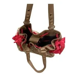 JUICY COUTURE Stylish Tan And Pink Women's Bag