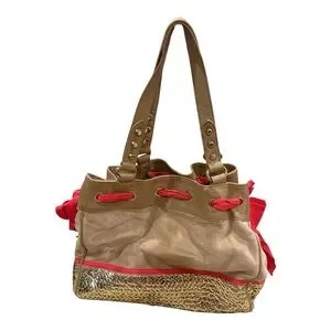 JUICY COUTURE Stylish Tan and pink Women's Bag