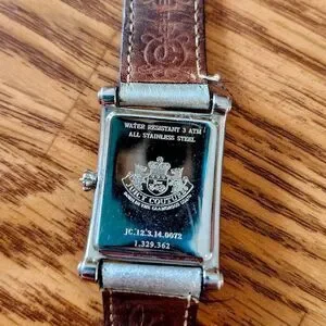 JUICY COUTURE Vintage G&P Silver And Leather Ladies Watch