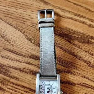 JUICY COUTURE Vintage G&P Silver And Leather Ladies Watch