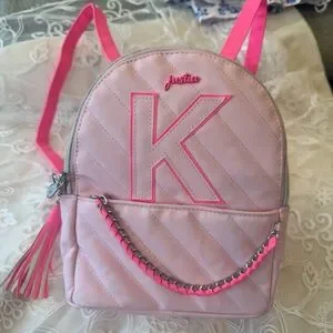 Justice Pink Dome-Shaped Bags With Tassel Details