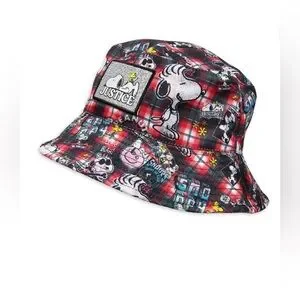 Justice Snoopy Plaid Bucket Hat Snoopy Hat for girls Justice Hat for girls