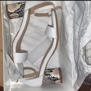 KAANAS Snake Heel Sandal