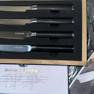 Kamikoto Steak Knives Set Of 4 New In Box With Certificate Of Authenticity