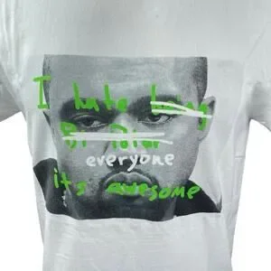 Kanye West I Hate Everyone It’s Awesome Short Sleeve Graphic Tee T-shirt Top S/M