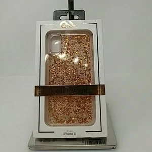 Karat rosegold IPhone X phone case (J)