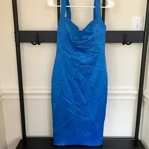 KAREN MILLEN Satin Sheath Dress Size 6