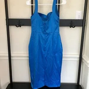 KAREN MILLEN Satin Sheath Dress Size 6