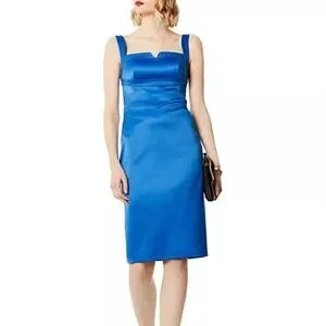 KAREN MILLEN Satin Sheath Dress Size 6