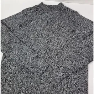 Karen Scott Womens Size PM Mock Neck Gray Sweater In Luxsoft