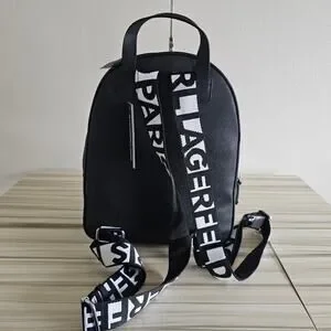 Karl Lagerfeld Paris Black Khloe Backpack