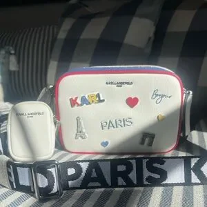 KARL LAGERFELD structured camera-style crossbody bag