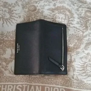 Kate Spade Black Men's Wallet with Zipper EUC