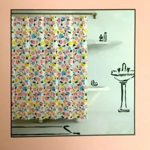 Kate Spade Floral Shower Curtain Gala Bathroom Decor NWT