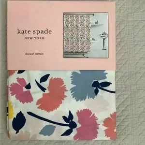 Kate Spade Floral Shower Curtain Gala Bathroom Decor NWT