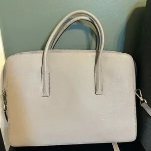 Kate Spade Grey Margaux Leather Laptop Bag