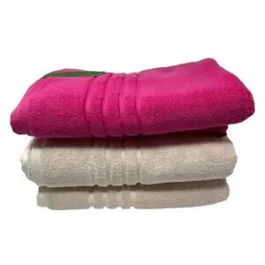 Kate Spade New York Hot Pink Fuchsia Light Pink Cotton Bath Towels Set Of Three