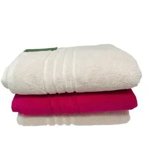 Kate Spade New York Hot Pink Fuchsia Light Pink Cotton Bath Towels Set of Three