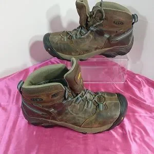 Keen Detroit Mid Boot Steel Toe Men's Size 9.5 D 1007004D . Condition Is Pre-own