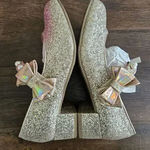 Kelly Katie Girl Dress Heels Size 1 Gold/PU