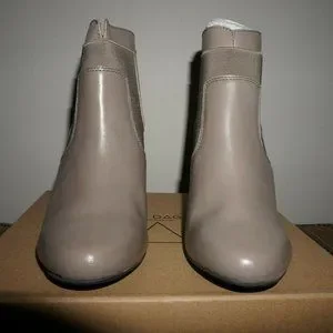 Kelsi Dagger Brooklyn Grey Wedge Leather Boot NEW