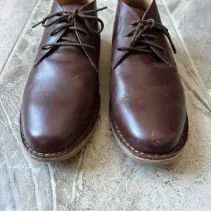 Kenneth Cole New York Brown Leather Boots Size 7 Youth