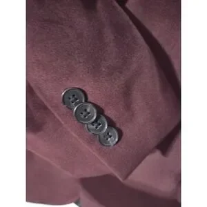 Kenneth Cole Reaction Velvet Sport Coat Blazer Burgundy Maroon 40L