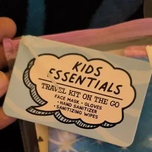 Kids On The Go Essentials With Pink Face Mask Set