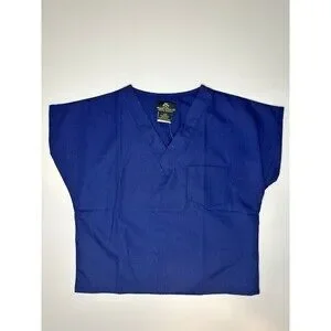 Kids Scrubs Set Size 5/6 Navy Blue Natural Uniforms Unisex Doctor Nurse Medical