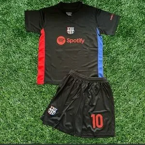 Kids Soccer Jersey Lamine Yamal Barcelona Away Kids With Shorts Football
