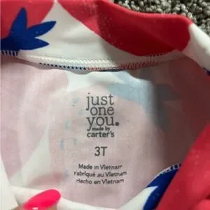 Kids Strawberry Print Swim Top