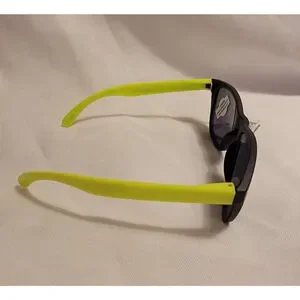 Kidz Piranha Kids Sunglasses Black Frames Neon Green Arms Style # 62081