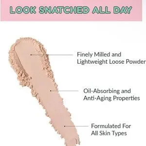 Kimchi Chic Beauty Puff Puff Pass Set And Bake Setting Powder For Makeup W/ Poof